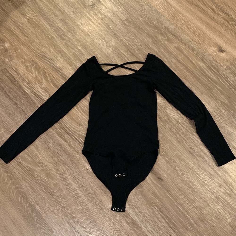 Black American Eagle Body Suit